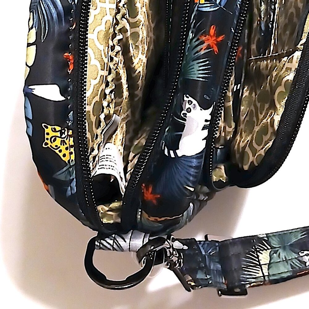 Lug Carousel XL Crossbody Bag – Wildlife Black – RFID, Water Resistant - Picture 5 of 16